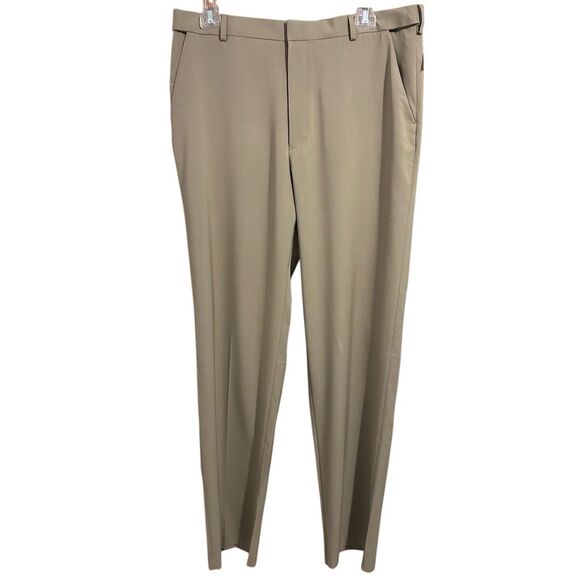 Van Heusen Traveler Big & Tall Men’s Pants 38W x 38L Cedarwood Khaki Flex Waistb - Picture 1 of 11